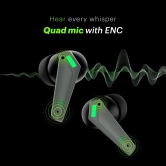 Buds Combat Z In-Ear Truly Wireless Gaming Earbuds with 35ms Low Latency, 50H of Playtime, Instacharge (10 min = 120 min), 10mm Driver,BT v5.3 Shadow Grey