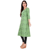 Meher Impex - Green Cotton Blend Womens A-line Kurti ( Pack of 1 ) - None