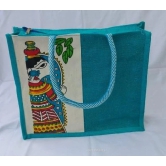 Shopping jute bag (Baby Blue Color)