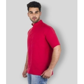 DESHBANDHU DBK - Red Cotton Mens Regular Kurta ( Pack of 1 ) - None