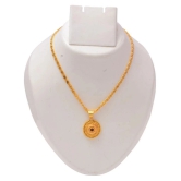 Jewar Mandi New Design Gold Plated Locket/Pendant with Link Chain Daily use for Men, Women & Girls, Boys - None