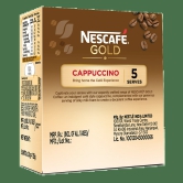 Nescafe Gold Cappuccino Instant Coffee Premix - Rich In Aroma & Flavour, 125 G (5 Sachets X 25 G Each)