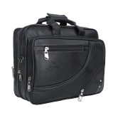 Leather World Office Laptop bag Black P.U. Office Bag