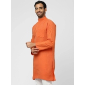 DESHBANDHU DBK - Orange Cotton Mens Kurta ( Single ) - None