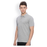 SquareFeet - Light Grey Polyester Regular Fit Men's Polo T Shirt ( Pack of 1 ) - XL