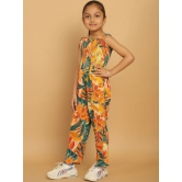 MINI & MING Girls Printed Sleeveless Basic Jumpsuit