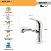 Aqua Pillar Tap Brass Faucet- by Ruhe®