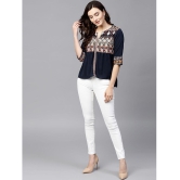 Pannkh Crepe Regular Tops - Navy Single - M