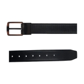 Zacharias - Black Leather Men's Reversible Belt ( Pack of 1 ) - None