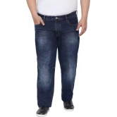 Men Regular Mid Rise Blue Jeans