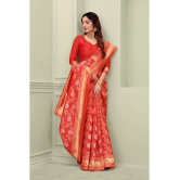 ofline selection - Red Silk Saree With Blouse Piece (Pack of 1) - Red