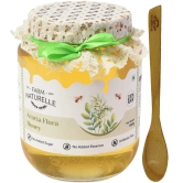 Farm Naturelle-Acacia Flower Wild Forest Honey|1000gm+150gm Extra and a Wooden Spoon| 100% Pure Honey, Raw Natural Un-Processed - Un-Heated Honey | Lab Tested in Glass Bottle.