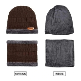 ICONIC ME Brown Woollen Mens Cap ( Pack of 1 ) - Brown