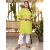 Juniper Rayon Solid Straight Womens Kurti - Green ( Pack of 1 ) - None