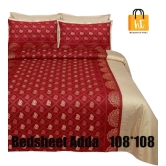 Bedsheet Adda-Super Mega King Size  King Size(108*108 in)-Pure Cotton Sanganeri Printed Jaipuri  Double Bedsheet With 2 Matching Pillow Covers-RJ-14-03-(108*108)-HT8302