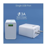 Portronics - Type C 3A Wall Charger - White