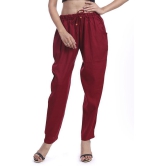 Lee Moda - Rayon Flared Maroon Women's Formal Pants ( Pack of 1 ) - None