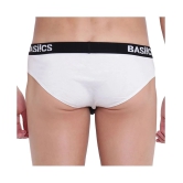 BASIICS By La Intimo White Brief Pack of 2 - S