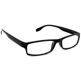 Hrinkar Rectangle Full Rim Portable +1.00 Reading Glasses For Men And Women (Black Frame, +1.00, Near Vision) - HRD01