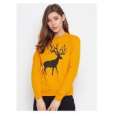 The Dry State Cotton Yellow Non Hooded Sweatshirt - M