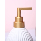 White Purity Soap Dispenser - Cylindrical Shape