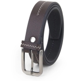 Zacharias Boys Synthetic Leather Belt for kids (Pack of 1) (kb-20_Black) (6-10 Years) - None