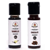 Bakefrillz Vanilla and Chocolate Food Flavor Essence 30 ml x 2 for Cake Baking, Ice Creams, Puddings, Cookies