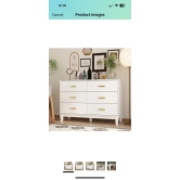 SAHIRAM CHOUDHARY;  6-Drawers Solid MDF Wood Chest of Drawers Sideboard Cabinet for Stylish Living Rooms and Bedrooms. Ideal Home Storage Solution & Decor Accent (Corey, White)