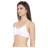 Clovia Cotton T-Shirt Bra - White - 40C