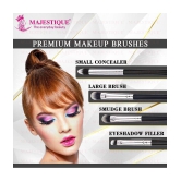 Majestique Makeup Brush Set 4Pcs Cosmetics Tools Applicator