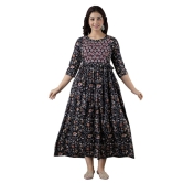 KASHVI Creation Women's Cotton Floral Printed Anarkali Maternity Breast Feeding Kurti (KT0024_P)