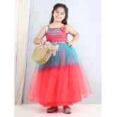 Toy Balloon Kids Coral Net Girls Fit And Flare Dress ( Pack of 1 ) - None