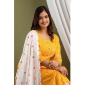 Lee Moda - Yellow Straight Rayon Womens Stitched Salwar Suit ( Pack of 1 ) - S