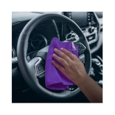 SOFTSPUN Microfiber Cloth -15 pcs - Small - 20x30 cms - 340 GSM Purple - Thick Lint & Streak-Free Multipurpose Cloths -Automotive Microfibre Towels for Car Bike Cleaning Polishing Washing & 