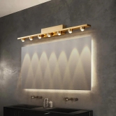 Hdc 7 Led Cob Golden Body Led Wall Light Mirror Vanity Picture Lamp - Warm White