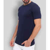 SKYRISE - Navy Blue Cotton Slim Fit Men's T-Shirt ( Pack of 1 ) - None