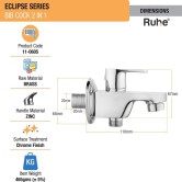 Eclipse Two Way Bib Tap Faucet- by Ruhe®