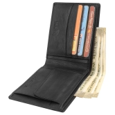 samtroh - PU Black Mens Regular Wallet ( Pack of 1 ) - Black