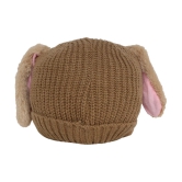 Zacharias Boy & Girl Winter Woolen Rabbit Moving Ear Cap (Free Size_Pack of 1) - None