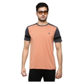 GENTINO - Peach Cotton Blend Regular Fit Men's T-Shirt ( Pack of 1 ) - None