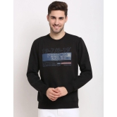 Rodamo  Men Black Printed Sweatshirt