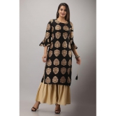 MAUKA - Black Straight Rayon Women's Stitched Salwar Suit ( Pack of 1 ) - None