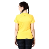 WOMEN V NECK TEE-M / Yellow