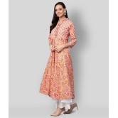 Yash Gallery - Multicolor Cotton Womens Anarkali Kurti - 4XL