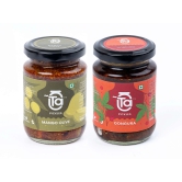 Ta Pickles | Gongura & Mango Olive Pickle | 150g [Pack of 2] Combo Made with Cold Pressed Oil | Homemade | Traditional Indian Taste | Natural | No Pr