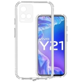 Case Vault Covers - Transparent Silicon Silicon Soft cases Compatible For VIVO Y33S ( Pack of 1 ) - Transparent