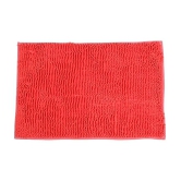 Abhikram Red Single Anti-skid Door Mat - ( 60 X 40 cm ) - Red