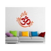 Asmi Collection Beautiful Floral Om Religious & Inspirational Sticker ( 60 x 60 cms )