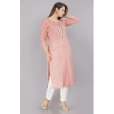 JC4U - Orange Cotton Womens Straight Kurti ( Pack of 1 ) - None