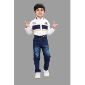 DKGF Fashion - Beige Cotton Blend Boys Shirt & Jeans ( Pack of 1 ) - None